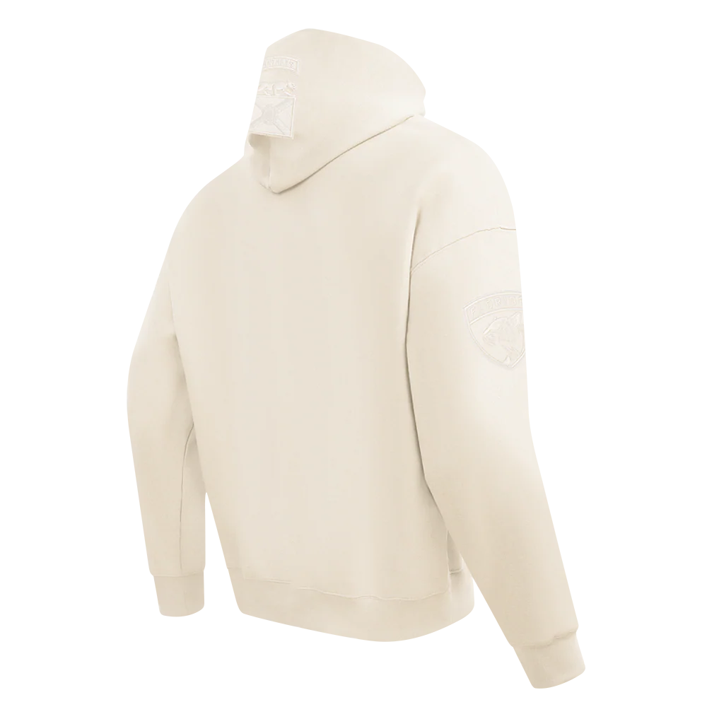 NHL FLORIDA PANTHERS NEUTRAL MEN'S DROP SHOULDER FLC PO HOODIE (EGGSHELL) - Image 4