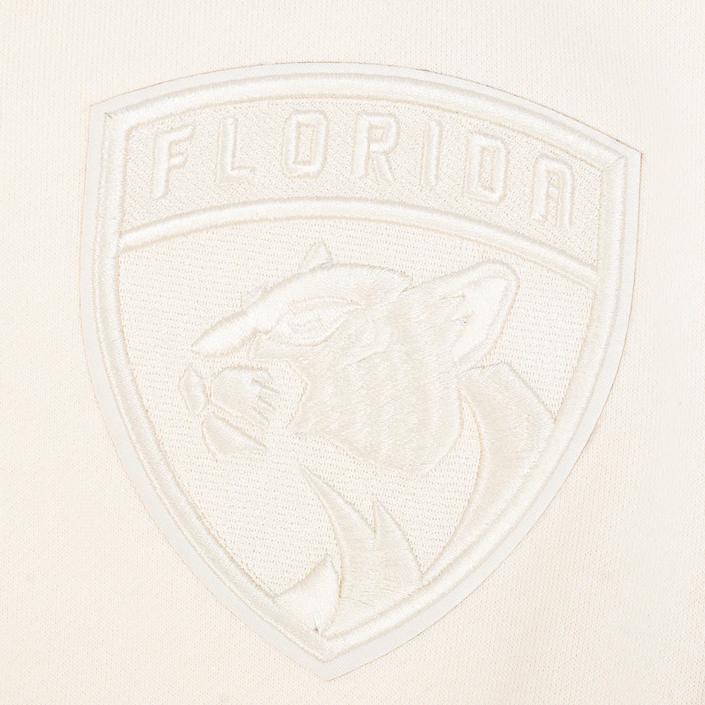 NHL FLORIDA PANTHERS NEUTRAL MEN'S DROP SHOULDER FLC PO HOODIE (EGGSHELL) - Image 5