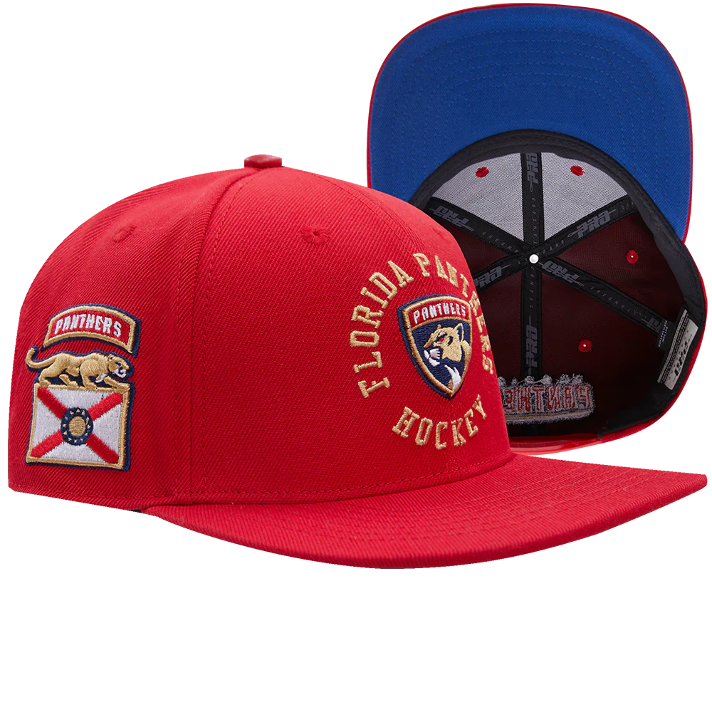 NHL Florida Panthers HYBRID SNAPBACK HAT (RED) - Image 8