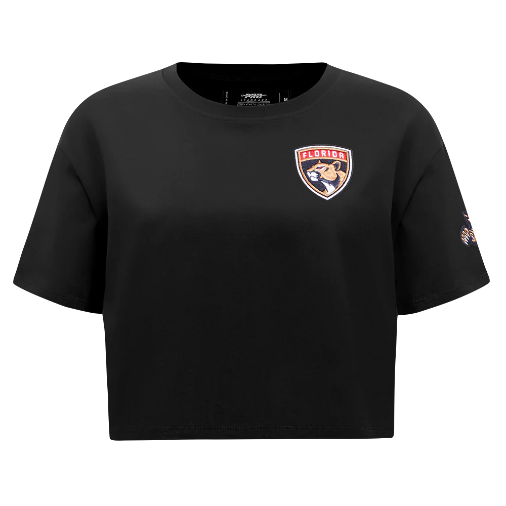 NHL FLORIDA PANTHERS CLASSIC WOMEN'S SJ BOXY TEE (BLACK) - Image 3