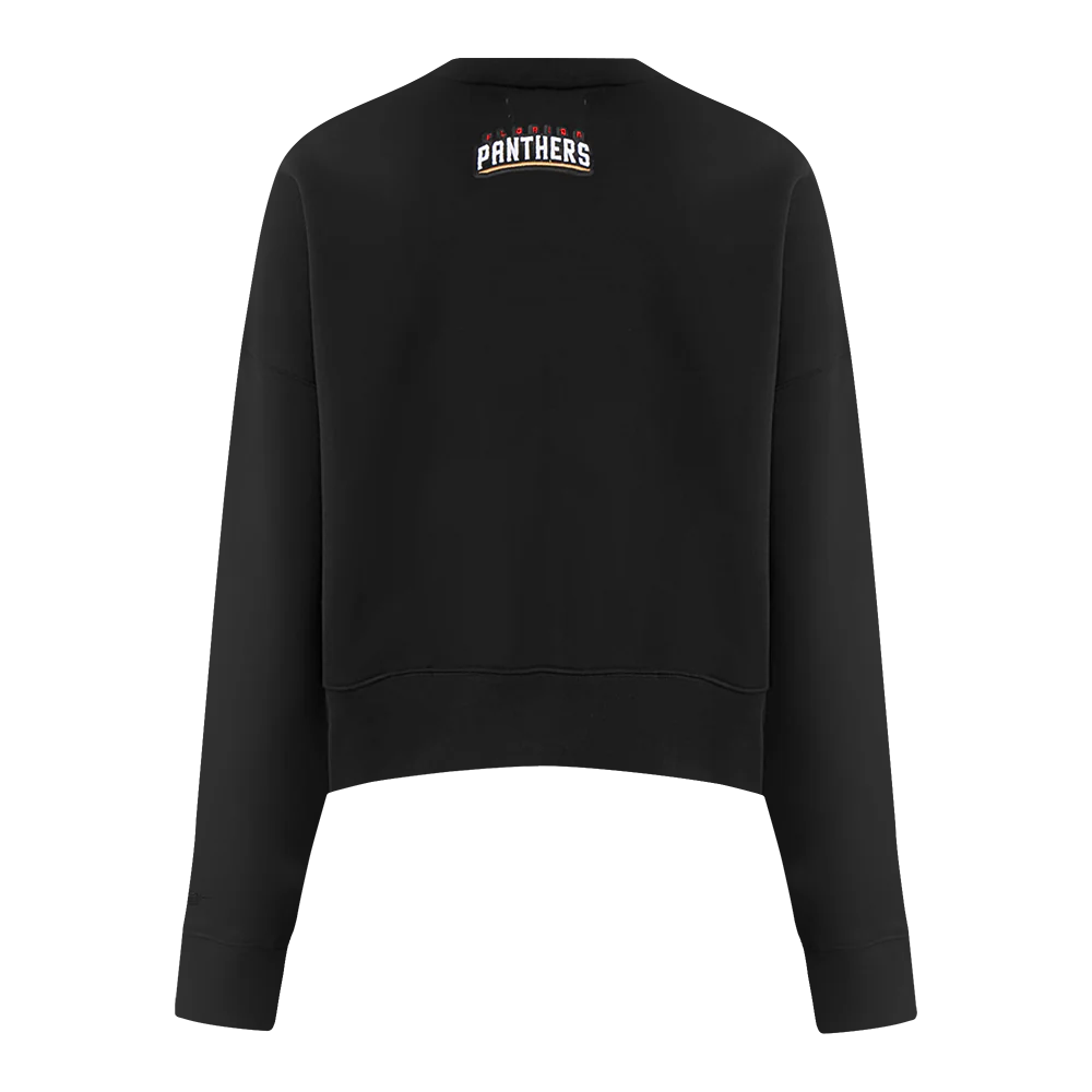 NHL FLORIDA PANTHERS CLASSIC WOMEN'S FLC CREWNECK (BLACK) - Image 3