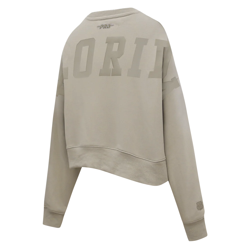 NHL FLORIDA PANTHERS WINGSPAN WOMEN'S FLC CREWNECK (TAUPE) - Image 6