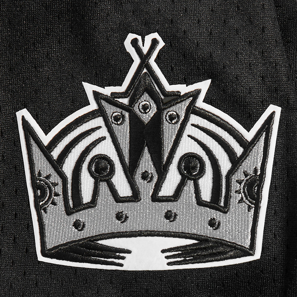 NHL LOS ANGELES KINGS CLASSIC MEN'S MESH BUTTON DOWN JERSEY (BLACK) - Image 7