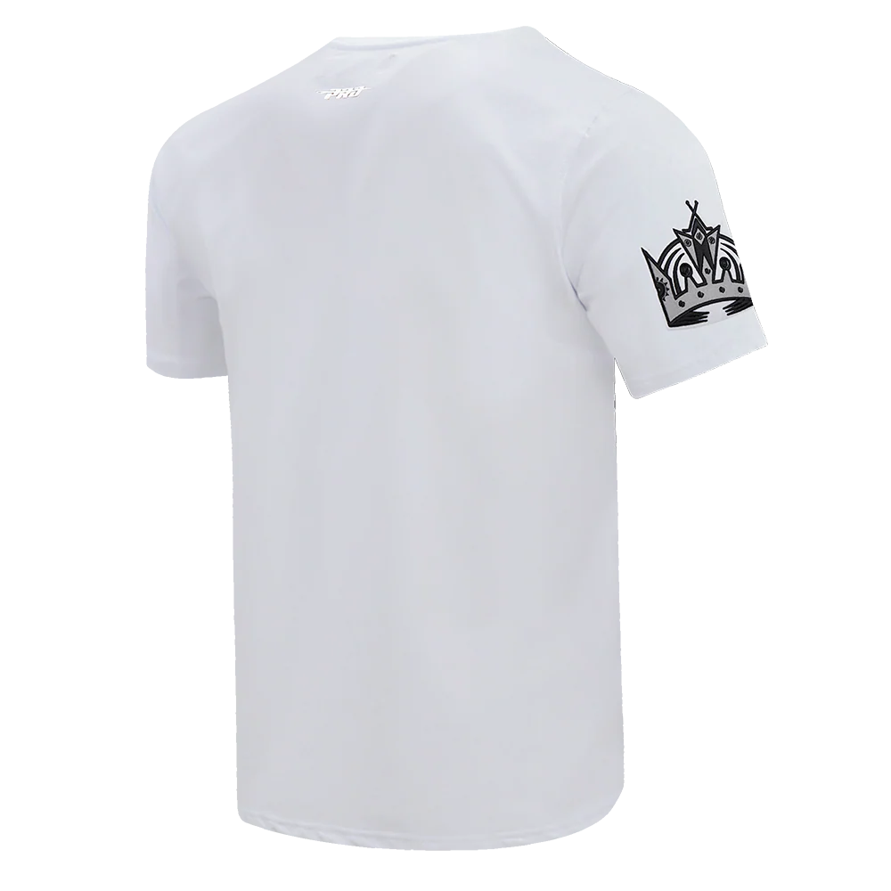 NHL LOS ANGELES KINGS SCRIPT TAIL MEN'S TEE (WHITE) - Image 3