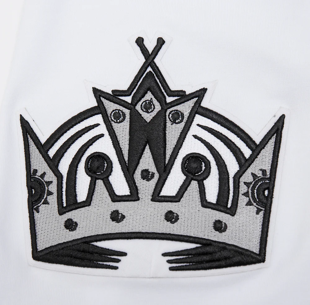 NHL LOS ANGELES KINGS SCRIPT TAIL MEN'S TEE (WHITE) - Image 5