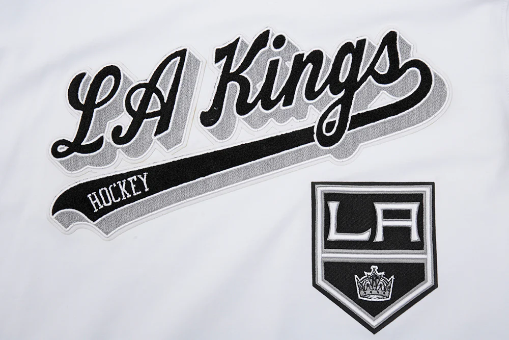 NHL LOS ANGELES KINGS SCRIPT TAIL MEN'S TEE (WHITE) - Image 6