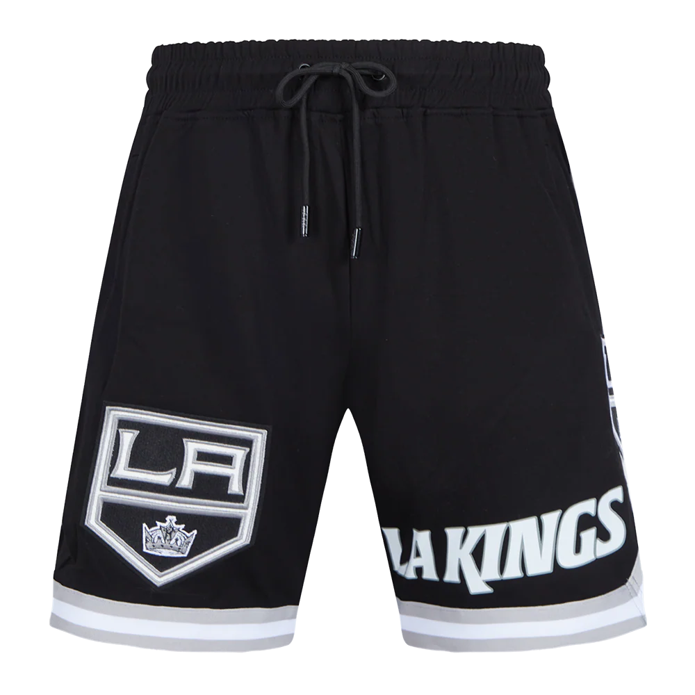 NHL LOS ANGELES KINGS CLASSIC CHENILLE MEN'S SHORT (BLACK/GRAY) - Image 2