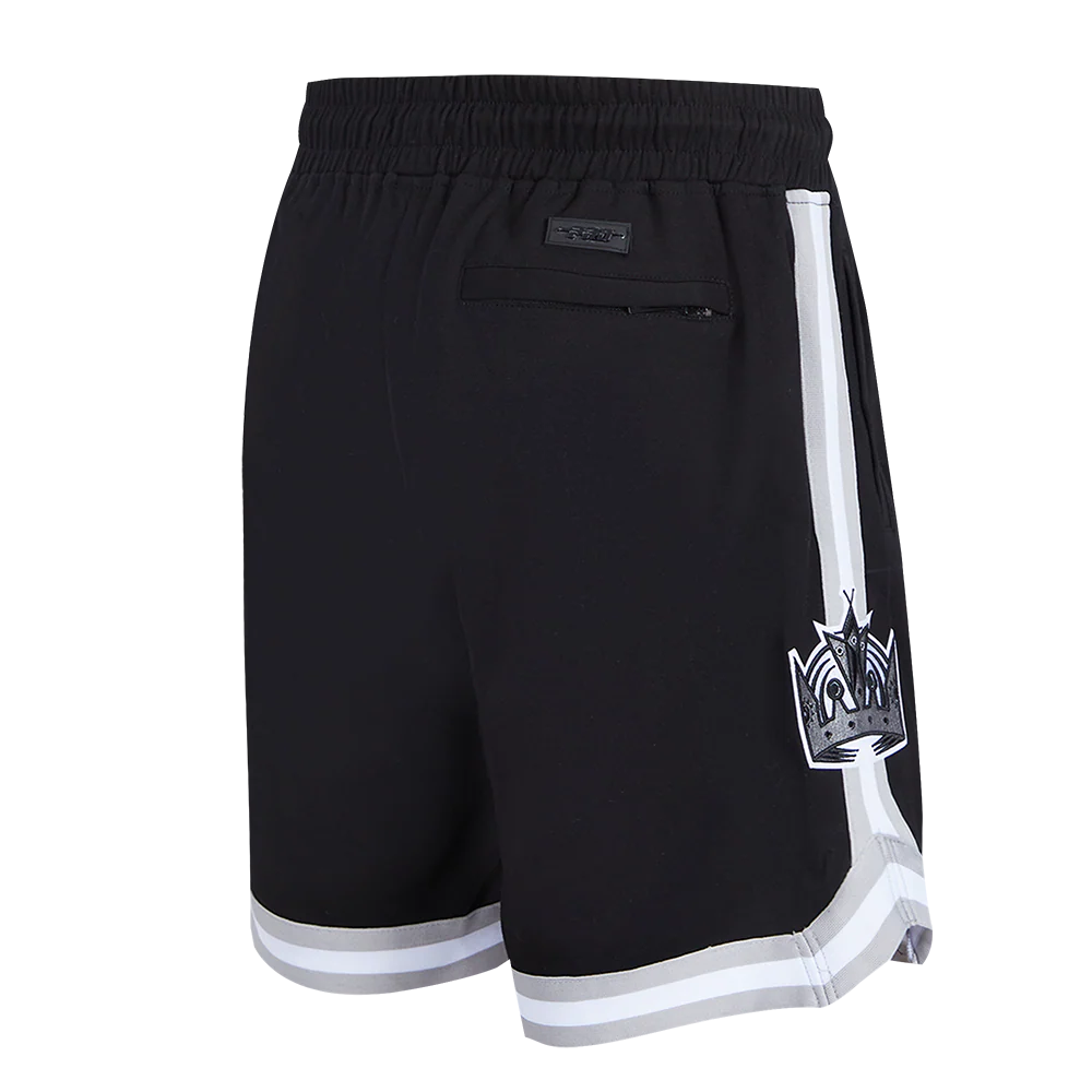 NHL LOS ANGELES KINGS CLASSIC CHENILLE MEN'S SHORT (BLACK/GRAY) - Image 3