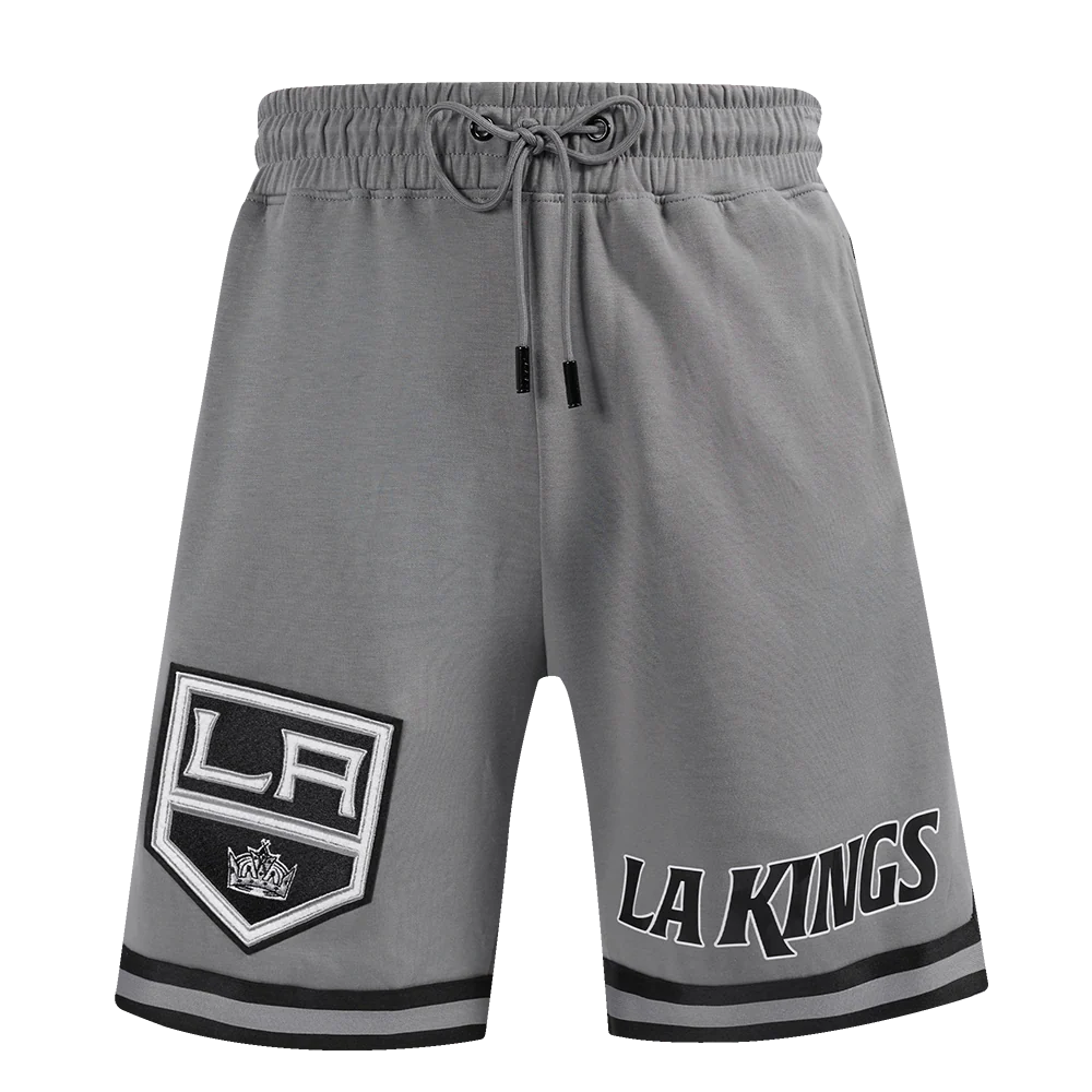 NHL LOS ANGELES KINGS CLASSIC CHENILLE MEN'S DK SHORT (GRAY/BLACK) - Image 2