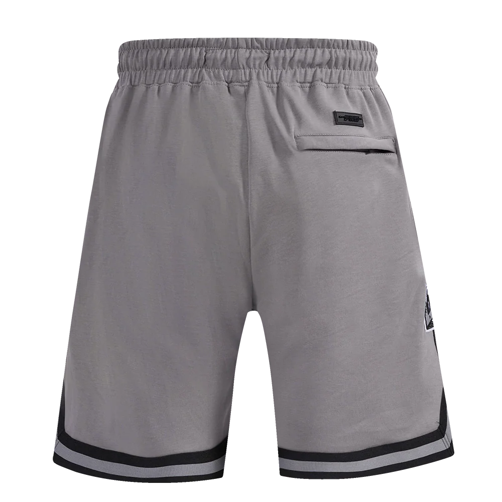 NHL LOS ANGELES KINGS CLASSIC CHENILLE MEN'S DK SHORT (GRAY/BLACK) - Image 4