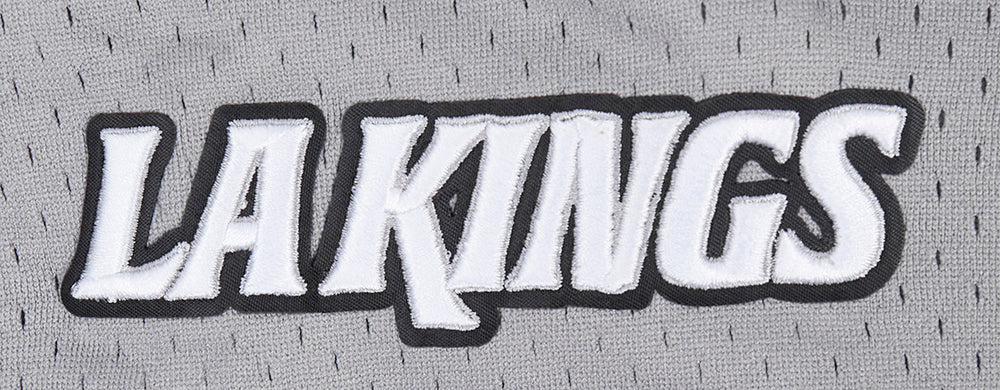 NHL LOS ANGELES KINGS SCRIPT TAIL MEN'S DOUBLE KNIT 2.0 SHORT (BLACK/GRAY) - Image 8