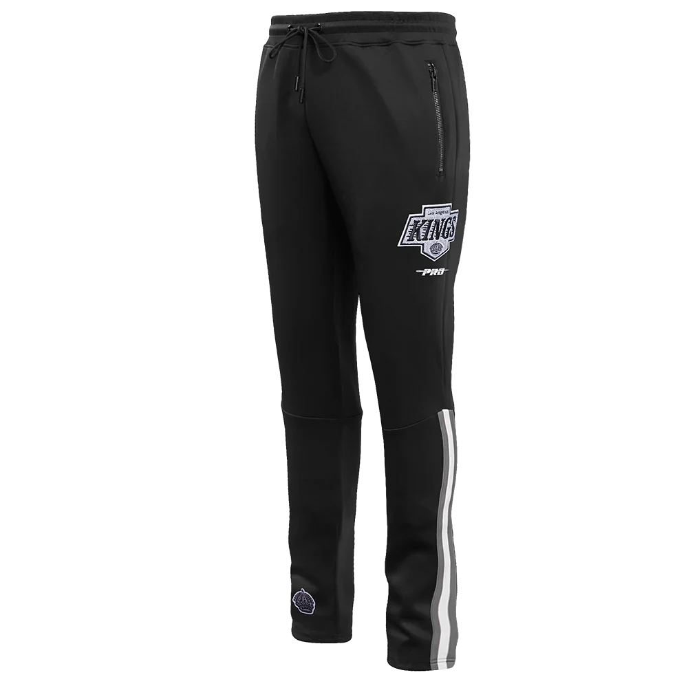 NHL LOS ANGELES KINGS CLASSIC CHENILLE MEN'S DK TRACK PANT (BLACK/GRAY) - Image 4