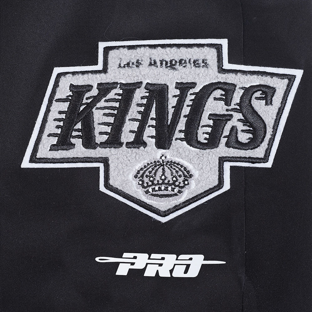 NHL LOS ANGELES KINGS CLASSIC CHENILLE MEN'S DK TRACK PANT (BLACK/GRAY) - Image 6