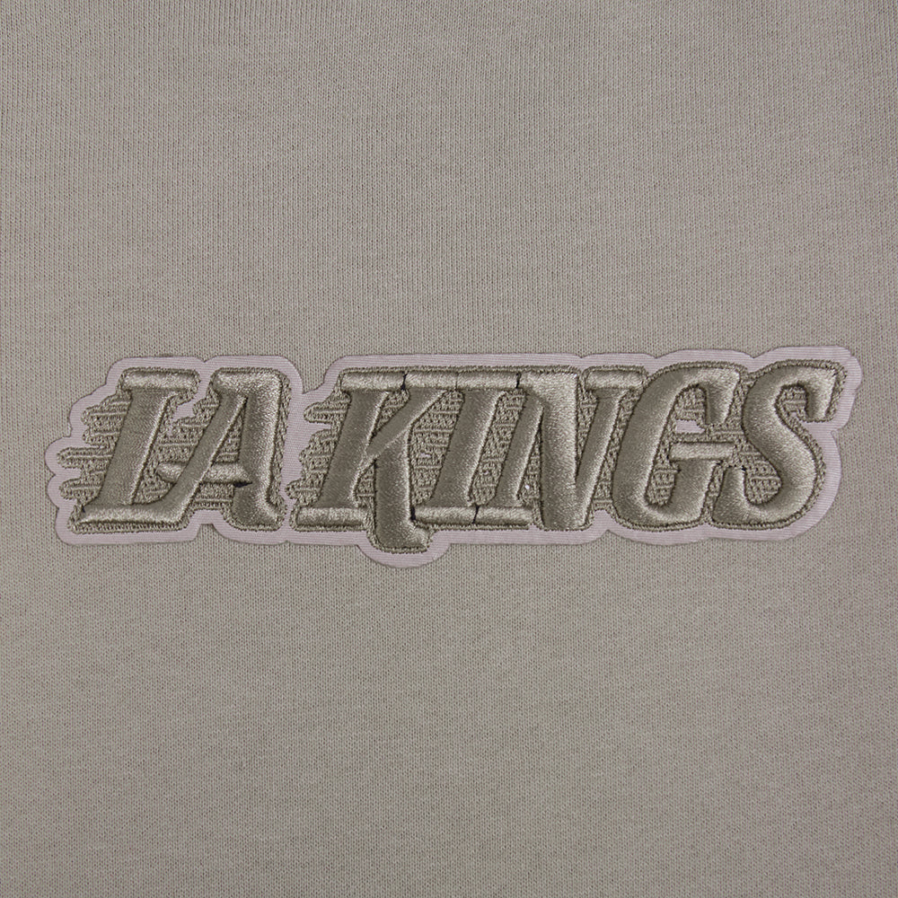 NHL LOS ANGELES KINGS WINGSPAN MEN'S DROP SHOULDER FLEECE CREWNECK (TAUPE) - Image 7