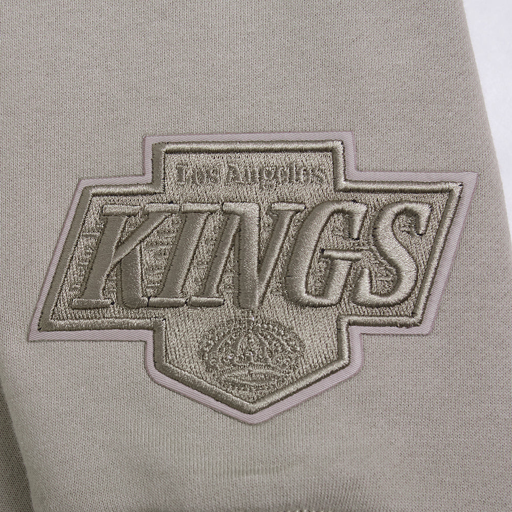 NHL LOS ANGELES KINGS WINGSPAN MEN'S DROP SHOULDER FLEECE CREWNECK (TAUPE) - Image 8