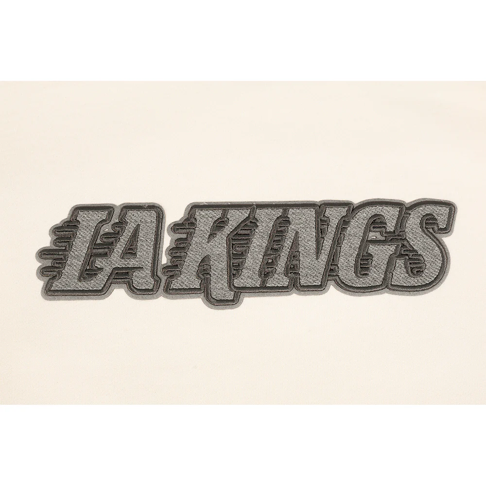 NHL LOS ANGELES KINGS REVERSE FRENCH TERRY MEN'S DROP SHOULDER FLC C (EGGSHELL) - Image 7