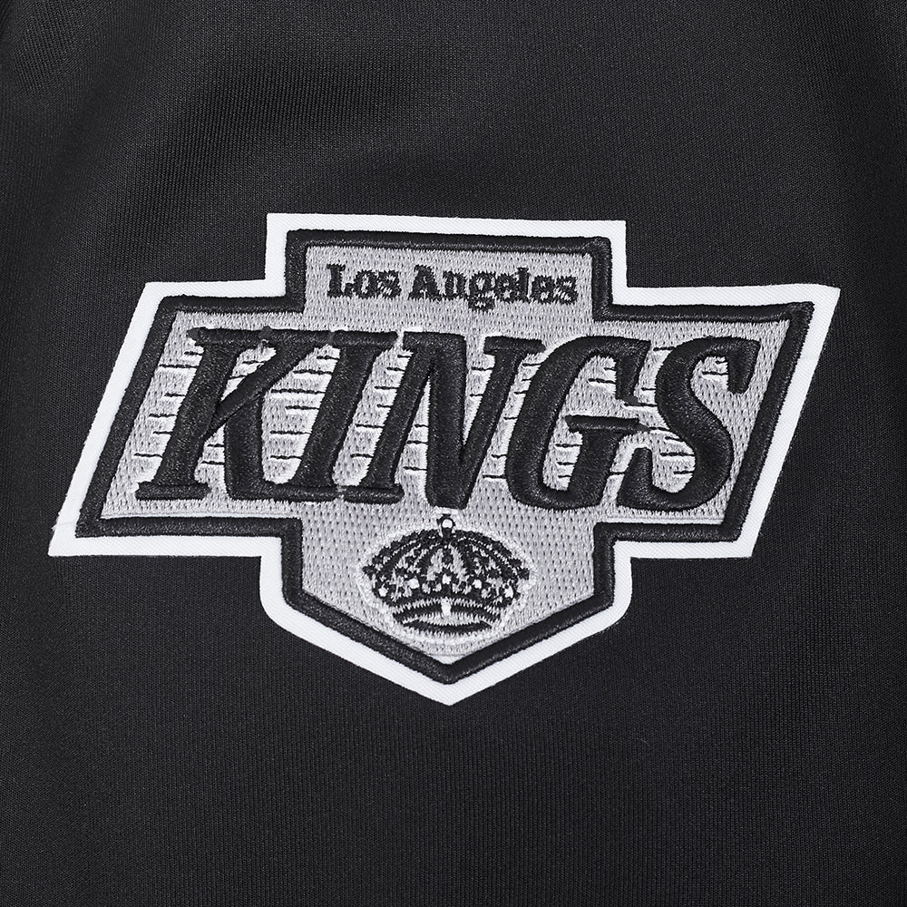 NHL LOS ANGELES KINGS CLASSIC CHENILLE MEN'S DK TRACK JACKET (BLACK/GRAY) - Image 8