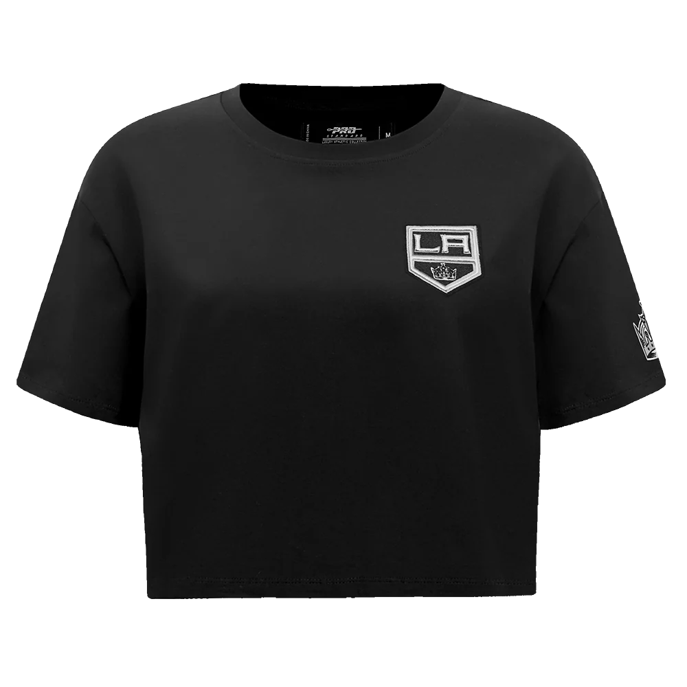 NHL LOS ANGELES KINGS CLASSIC WOMEN'S BOXY TEE (BLACK) - Image 5