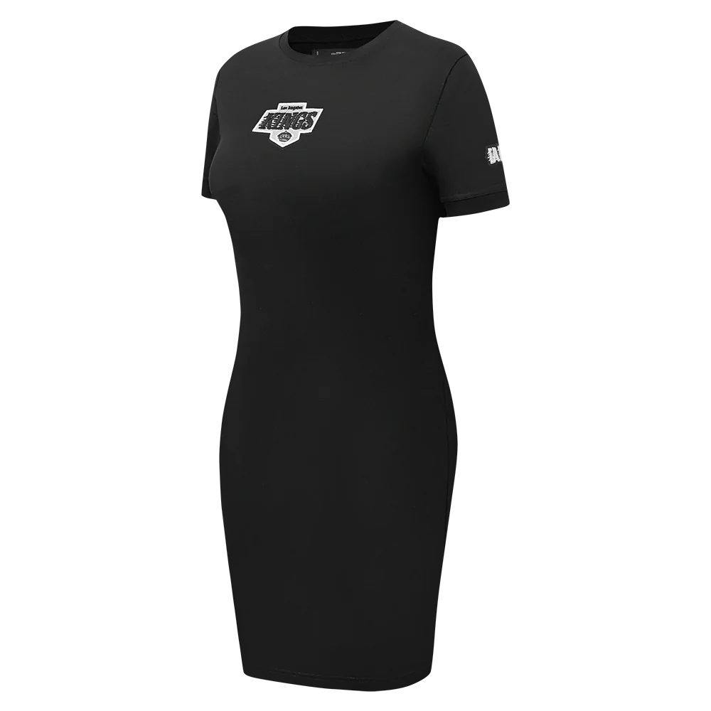 NHL LOS ANGELES KINGS CLASSIC WOMEN'S BODYCON DRESS (BLACK) - Image 2