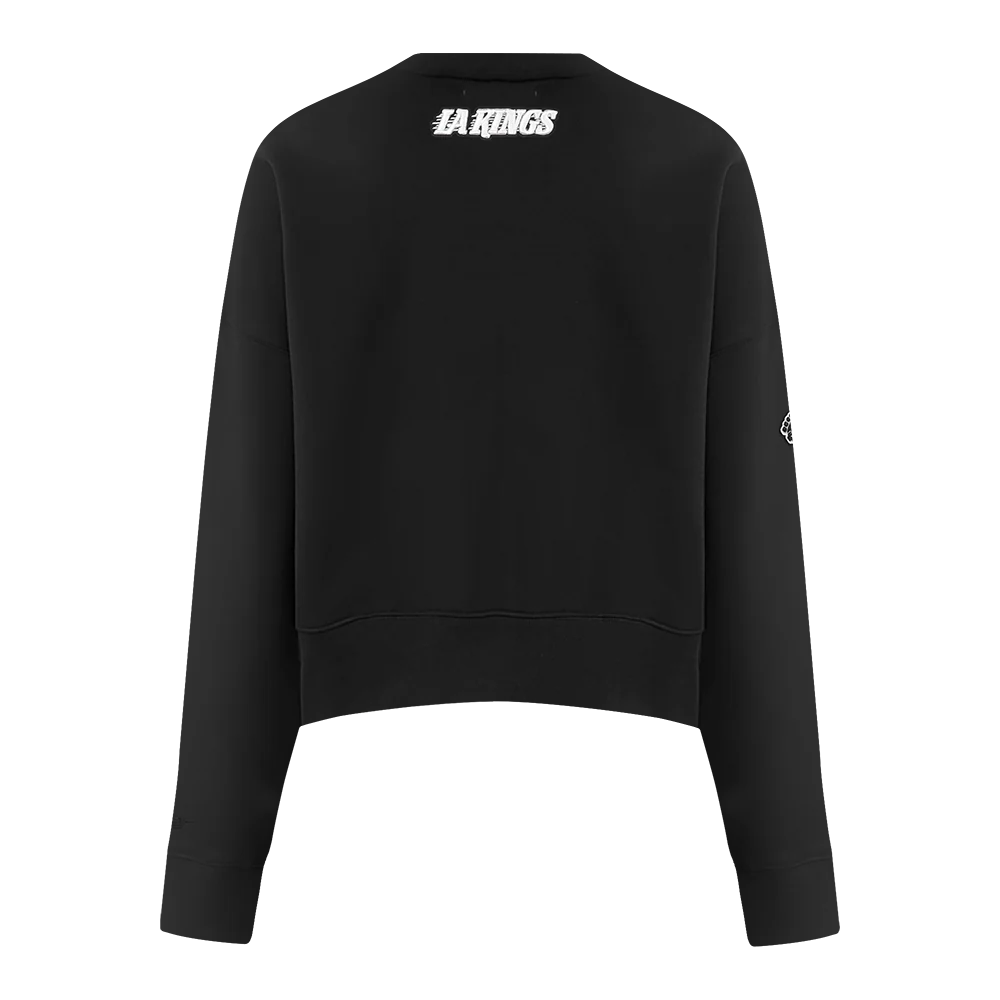 NHL LOS ANGELES KINGS CLASSIC WOMEN'S CREWNECK (BLACK) - Image 7