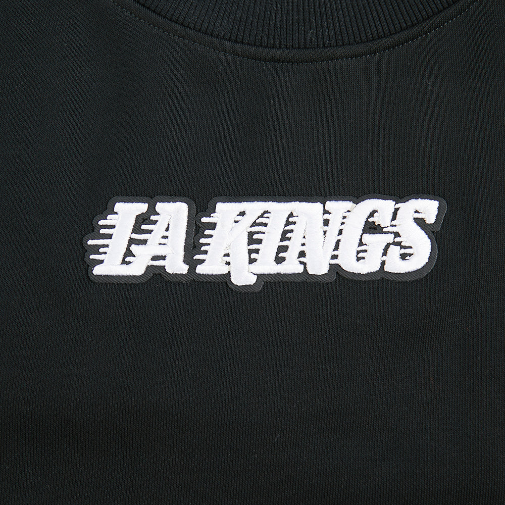 NHL LOS ANGELES KINGS WINGSPAN WOMEN'S FLC CREWNECK (BLACK) - Image 11