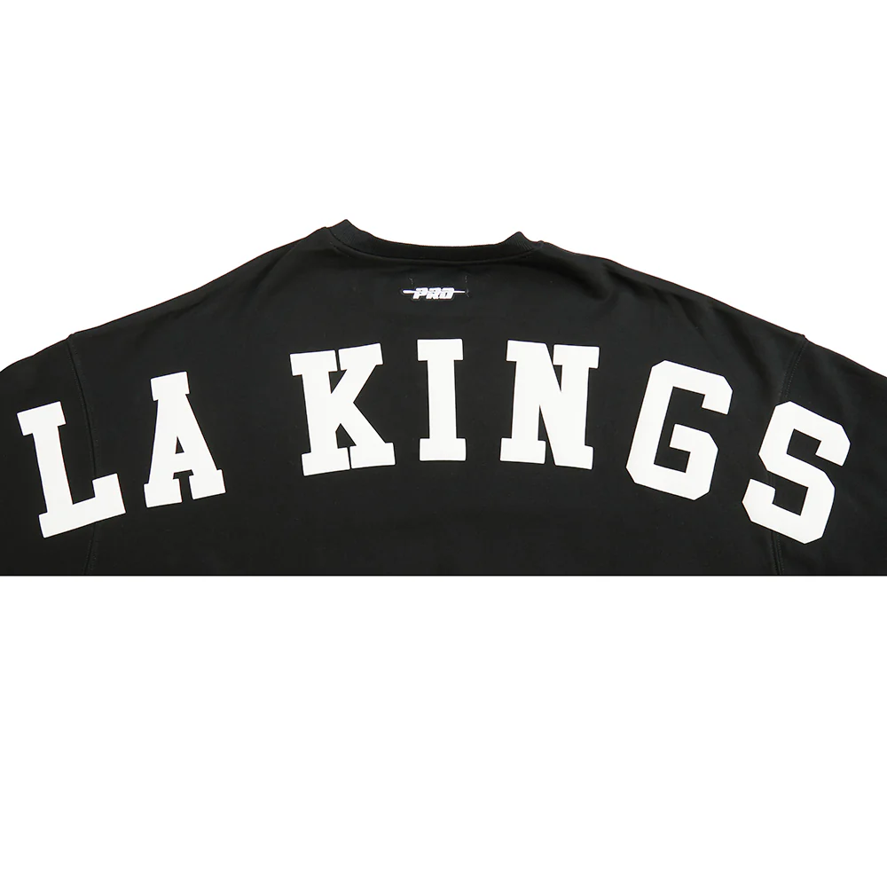 NHL LOS ANGELES KINGS WINGSPAN WOMEN'S FLC CREWNECK (BLACK) - Image 8