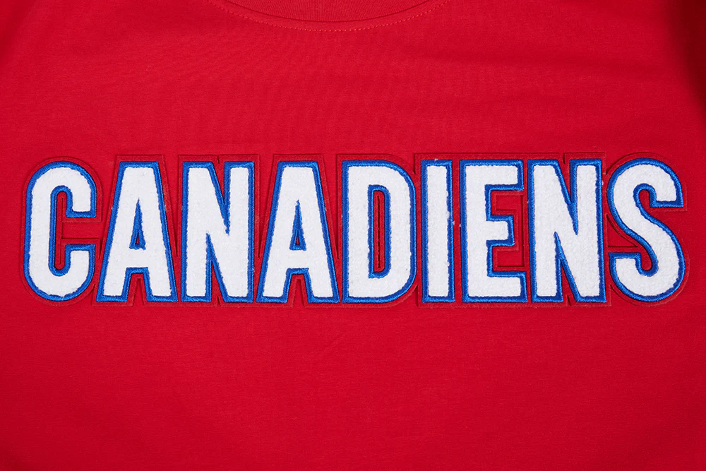 NHL MONTRÉAL CANADIENS CLASSIC CHENILLE MEN'S TEE (RED) - Image 7