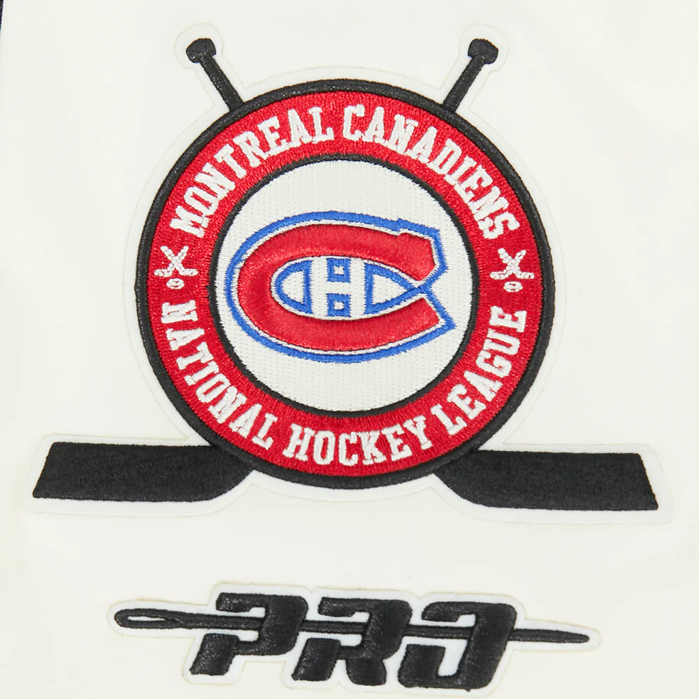 NHL MONTRÉAL CANADIENS MODERN ORIGINALS MEN'S RINGER TEE (EGGSHELL/ BLACK) - Image 6