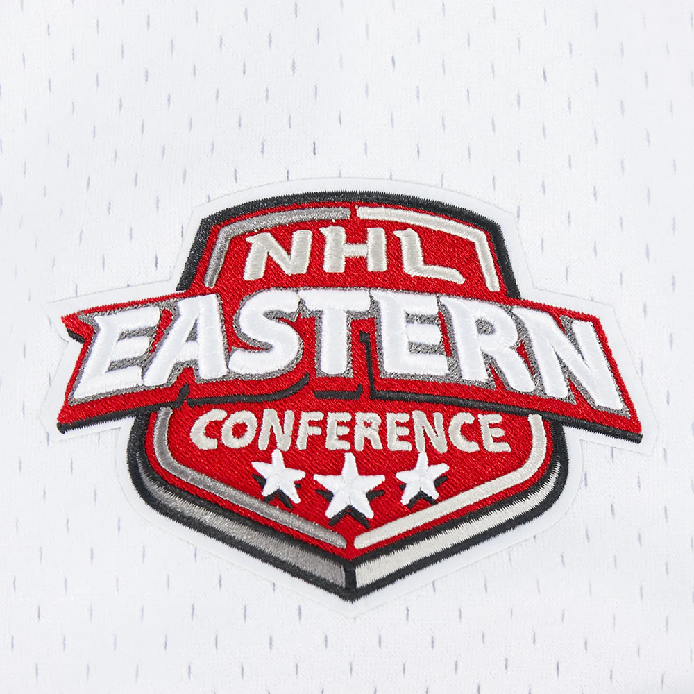 NHL MONTREAL CANADIENS LETTERMAN MEN'S BUTTON DOWN MESH TOP (WHITE/RED) - Image 8