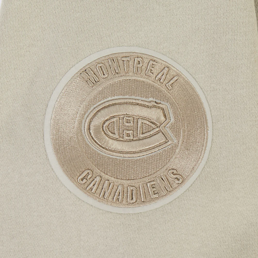NHL MONTRÉAL CANADIENS NEUTRAL MEN'S DROP SHOULDER FLC CREWNECK (TAUPE) - Image 6