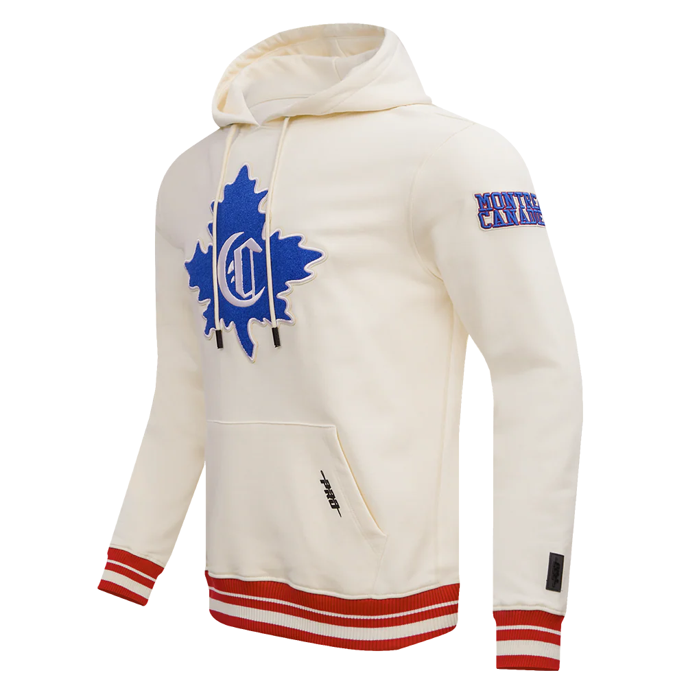 NHL MONTRÉAL CANADIENS RETRO CLASSIC MEN'S PULLOVER HOODIE (EGGSHELL/ RED) - Image 2