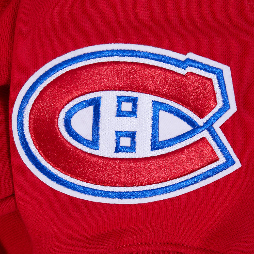 NHL MONTRÉAL CANADIENS WINGSPAN MEN'S DROP SHOULDER FLC CREWNECK (RED) - Image 8