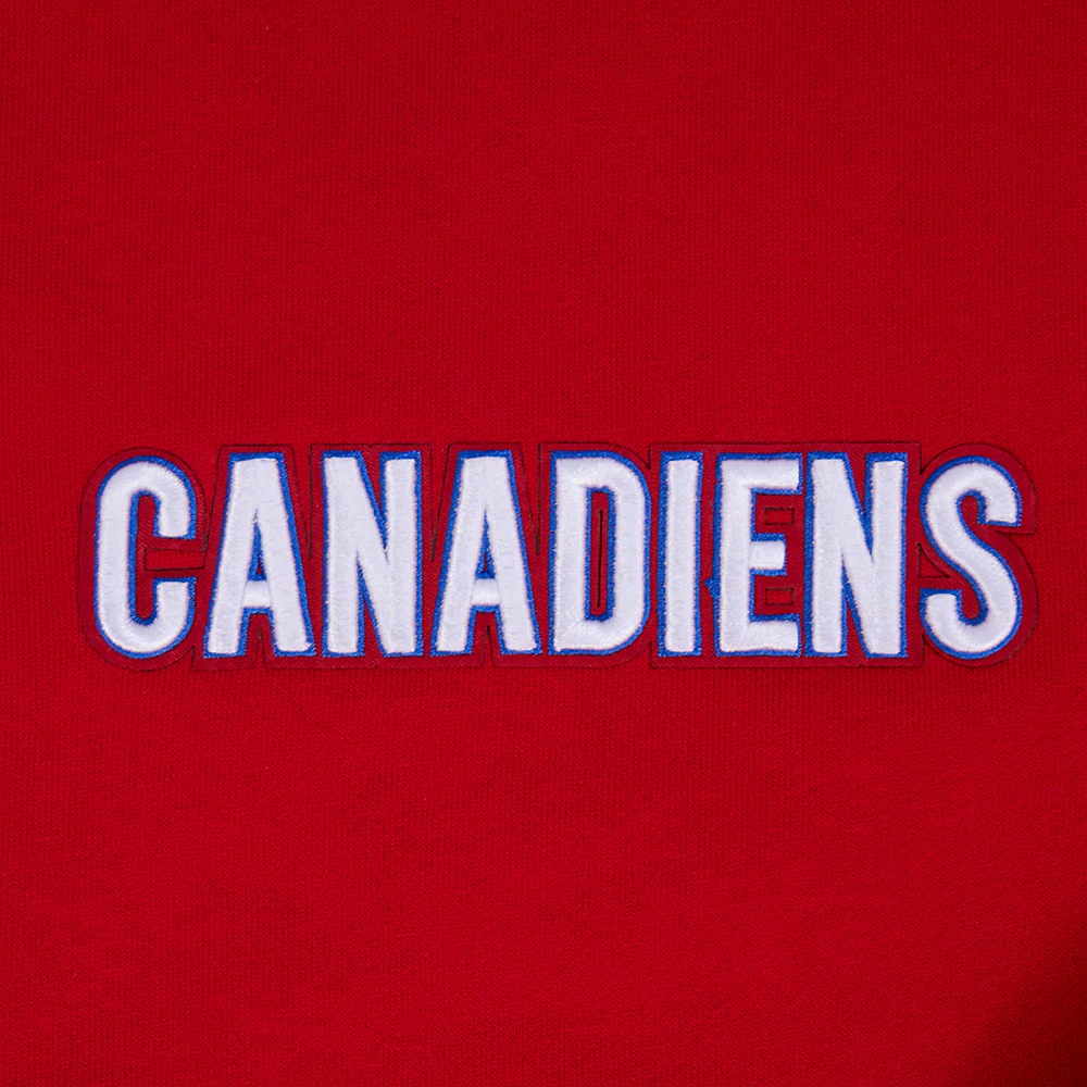 NHL MONTRÉAL CANADIENS WINGSPAN MEN'S DROP SHOULDER FLC CREWNECK (RED) - Image 9