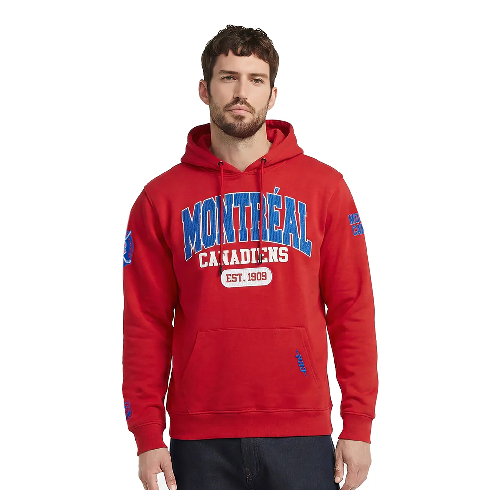 NHL MONTRÉAL CANADIENS CITY ARCH MEN'S FLC PO HOODIE (RED)