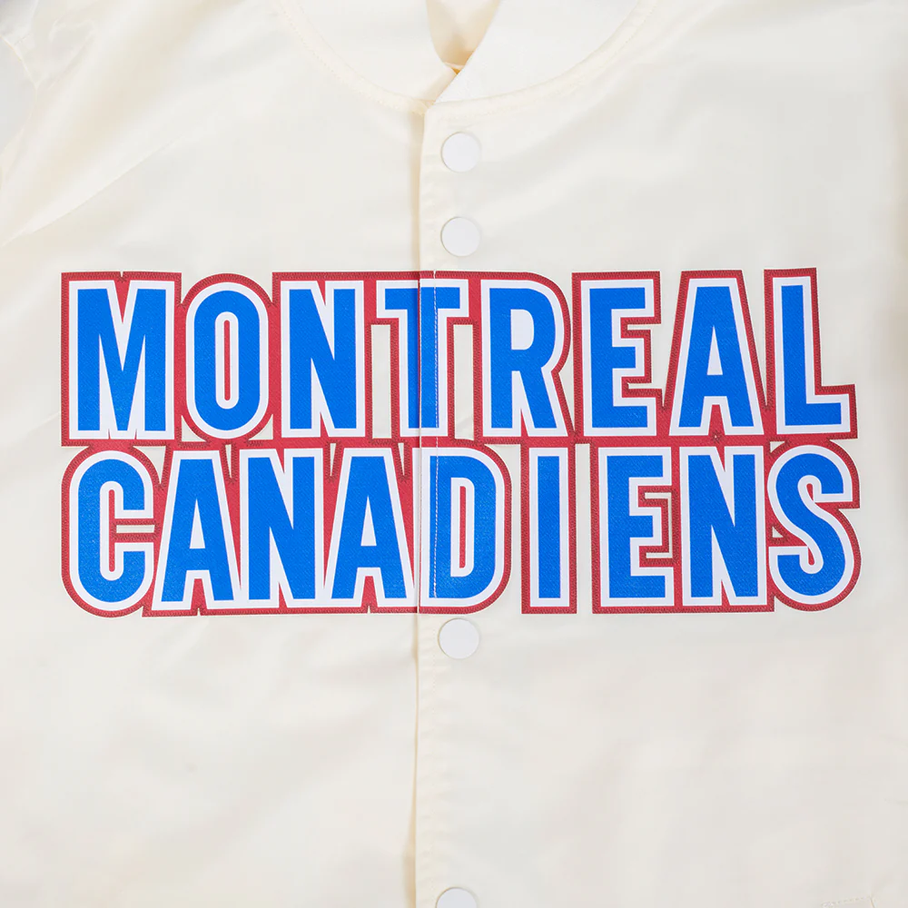 NHL MONTRÉAL CANADIENS CLASSIC SATIN JACKET (EGGSHELL) - Image 6