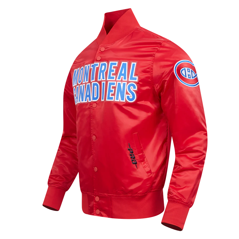 NHL MONTRÉAL CANADIENS CLASSIC SATIN JACKET (RED) - Image 2
