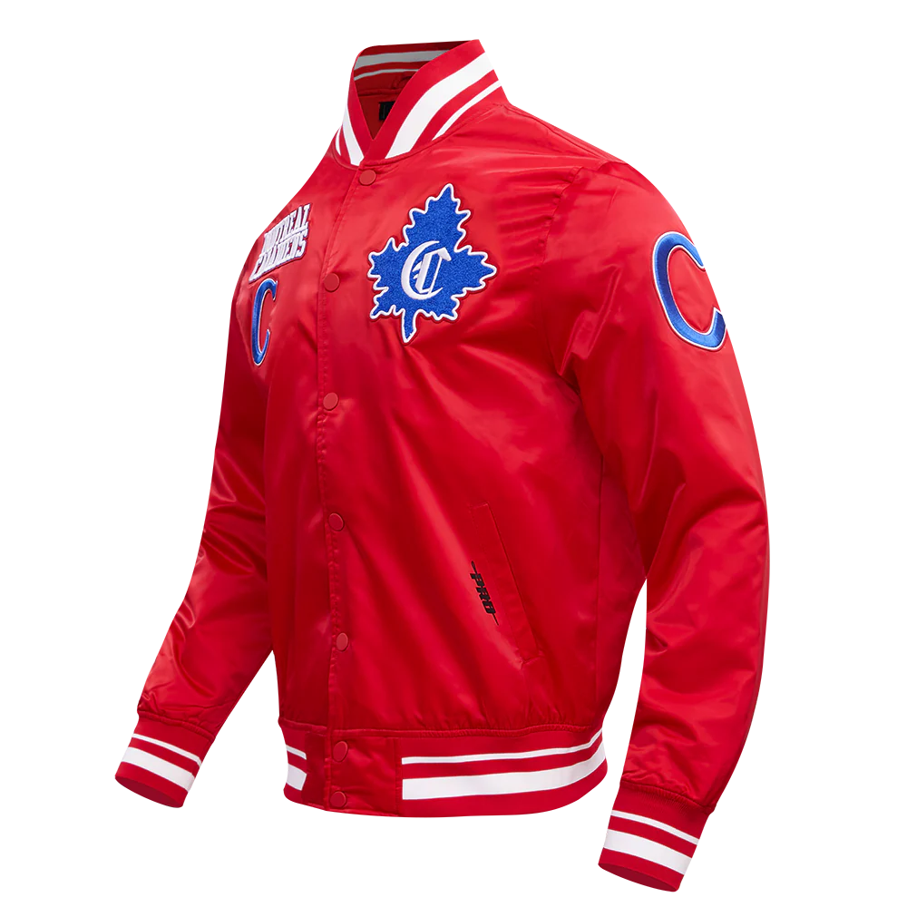 NHL MONTRÉAL CANADIENS RETRO CLASSIC MEN'S RIB SATIN JACKET (RED) - Image 10