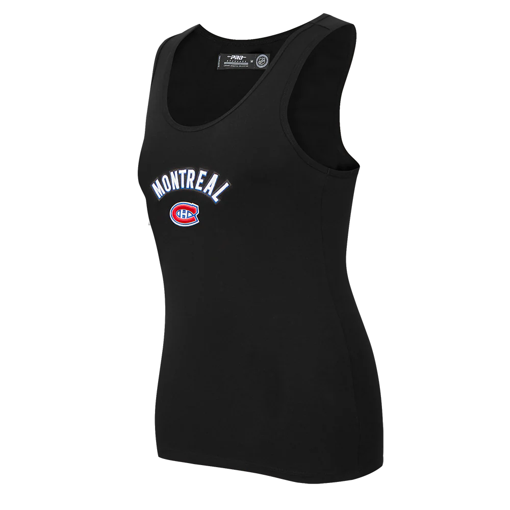 NHL MONTRÉAL CANADIENS CLASSIC WOMEN'S RELAXED FIT RACERBACK (BLACK) - Image 2