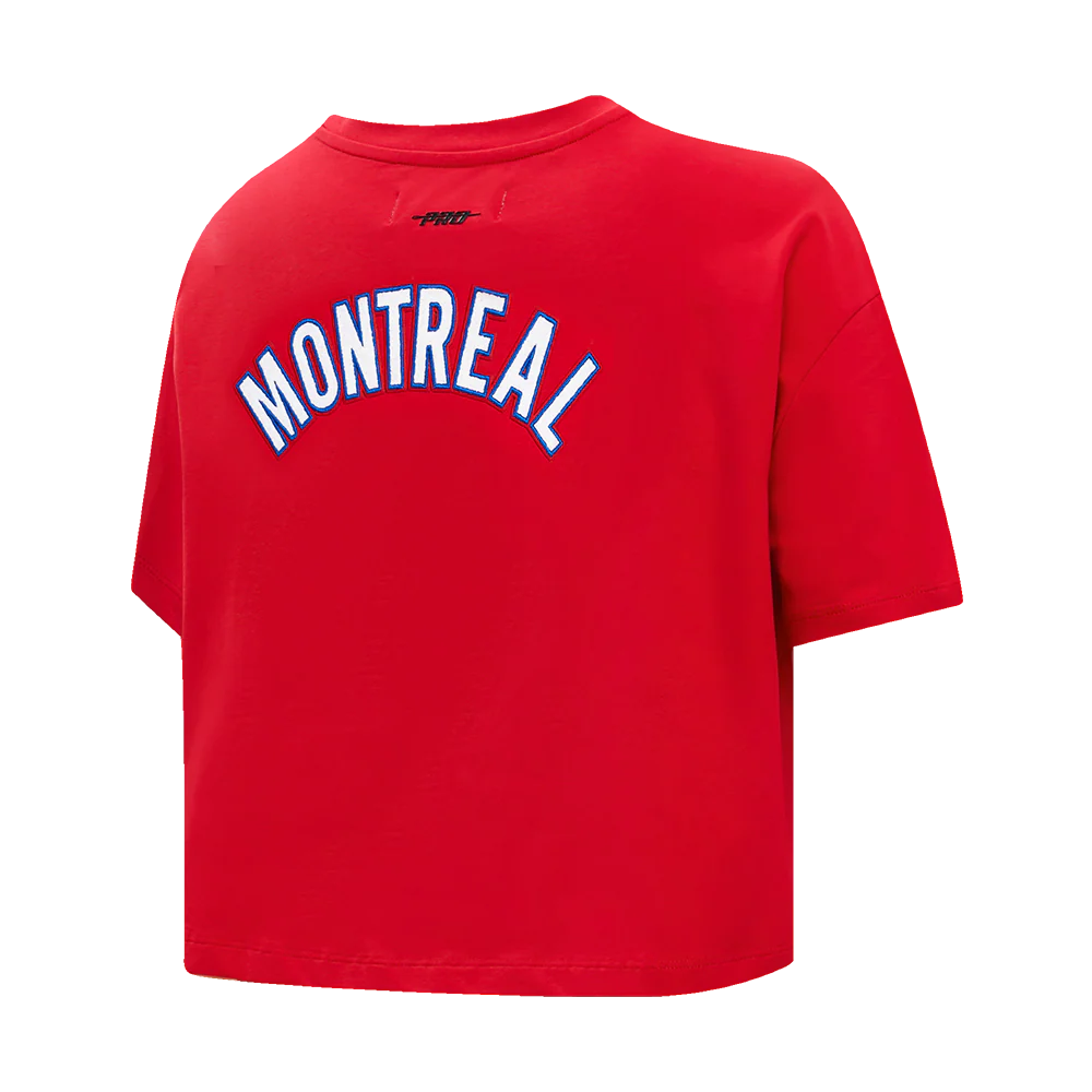 NHL MONTRÉAL CANADIENS CLASSIC WOMEN'S SINGLE JERSEY BOXY TEE (RED) - Image 6