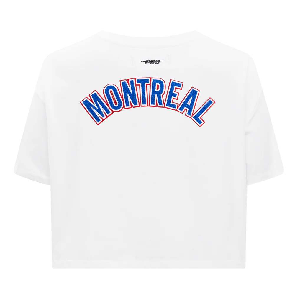 NHL MONTRÉAL CANADIENS CLASSIC WOMEN'S SINGLE JERSEY BOXY TEE (WHITE) - Image 3