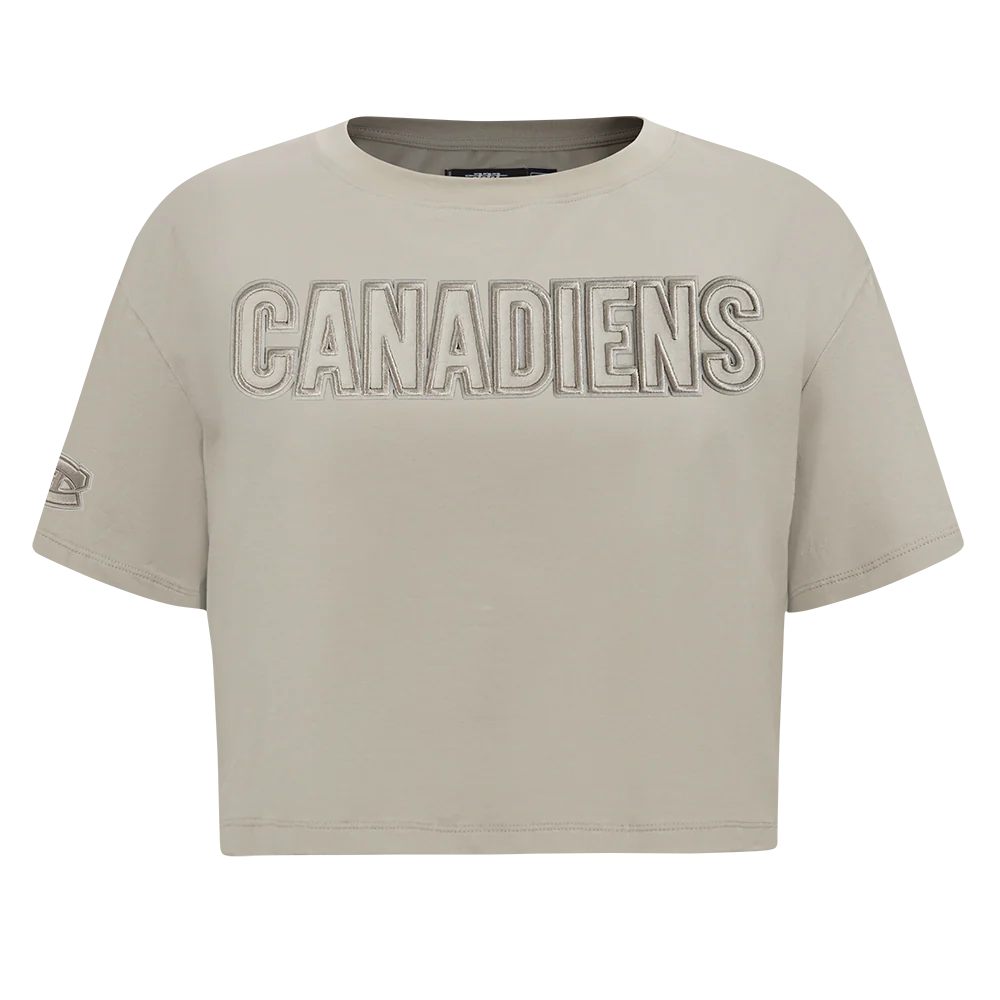 NHL MONTRÉAL CANADIENS NEUTRAL WOMEN'S SJ BOXY TEE (TAUPE) - Image 3