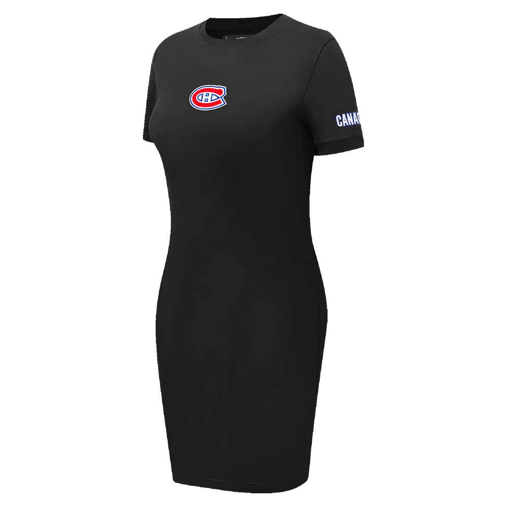 NHL MONTRÉAL CANADIENS CLASSIC WOMEN'S BODYCON DRESS (BLACK) - Image 2