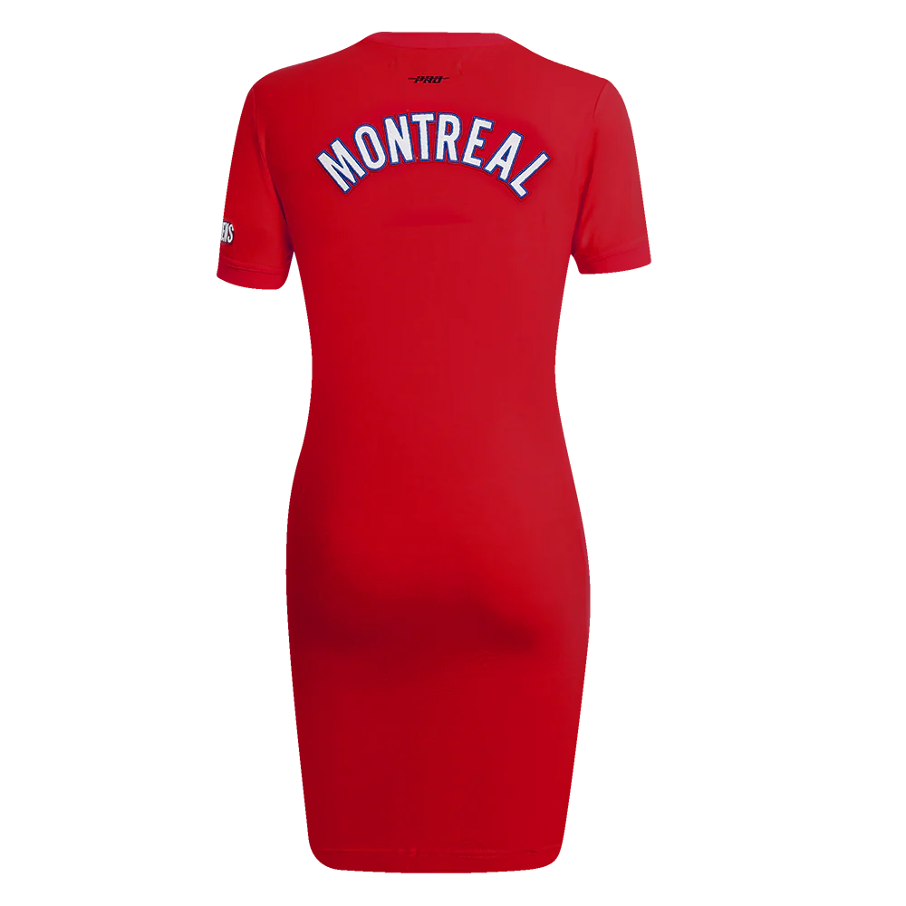 NHL MONTRÉAL CANADIENS CLASSIC WOMEN'S BODYCON DRESS (RED) - Image 3