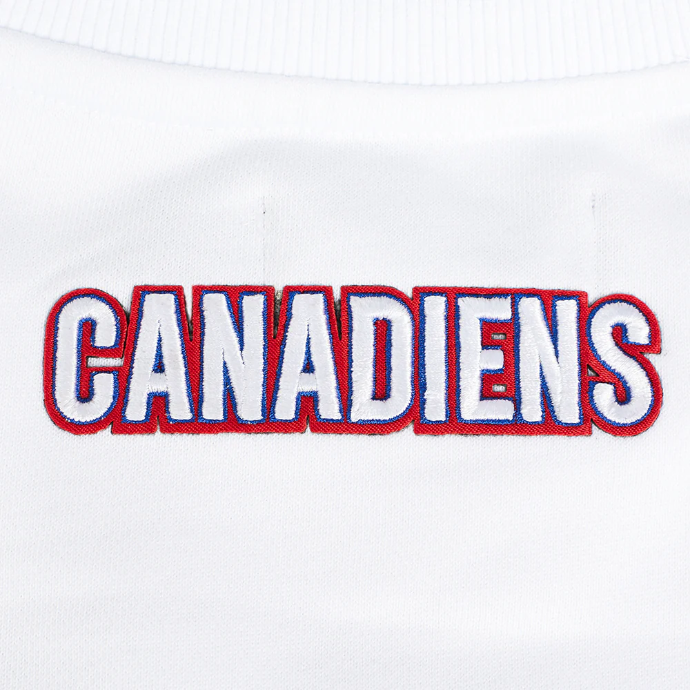 NHL MONTRÉAL CANADIENS CLASSIC WOMEN'S FLEECE CREWNECK (WHITE) - Image 6