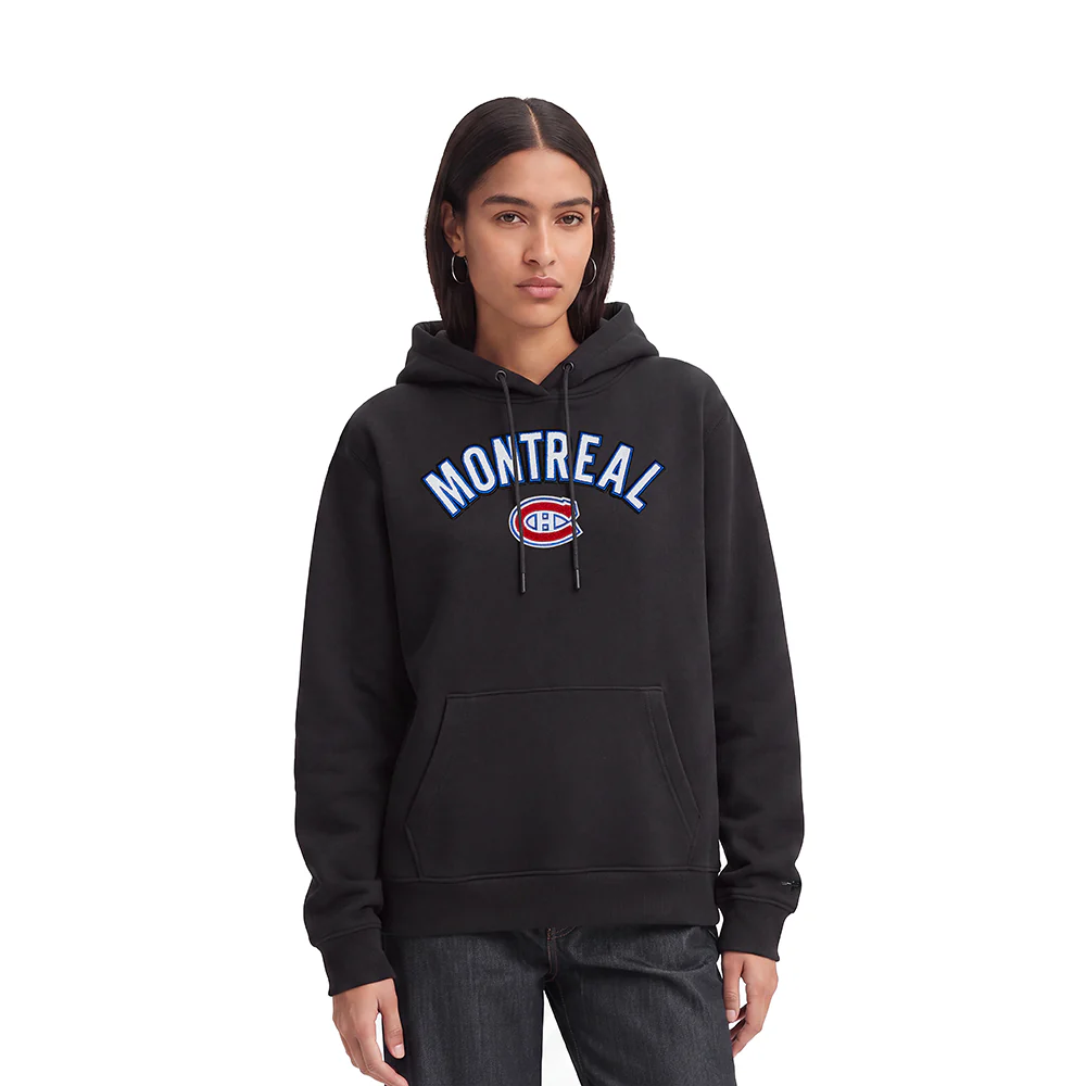 NHL MONTRÉAL CANADIENS CLASSIC WOMEN'S FLC PO HOODIE (BLACK)