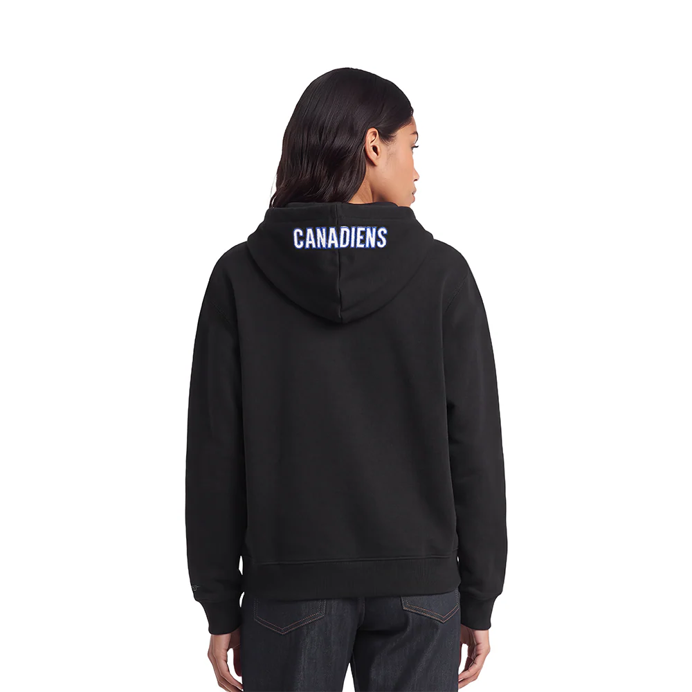 NHL MONTRÉAL CANADIENS CLASSIC WOMEN'S FLC PO HOODIE (BLACK) - Image 2