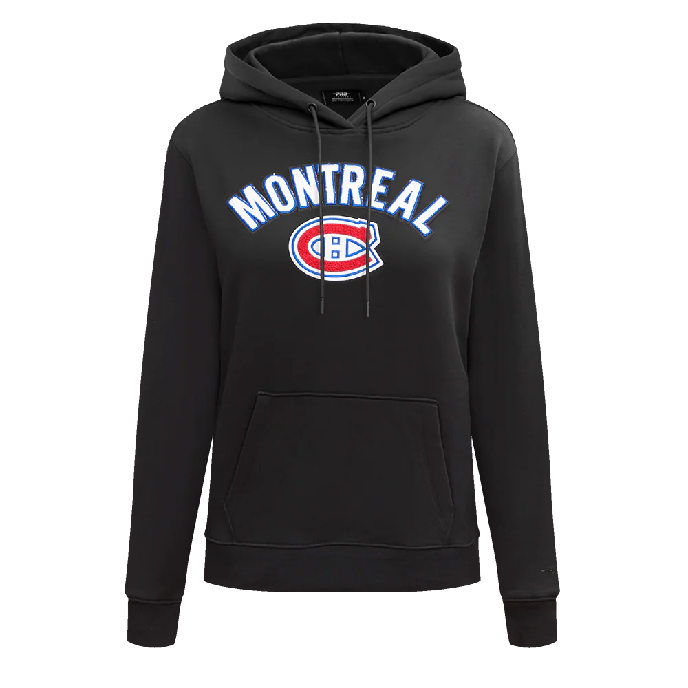 NHL MONTRÉAL CANADIENS CLASSIC WOMEN'S FLC PO HOODIE (BLACK) - Image 3