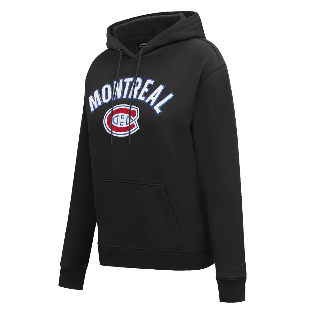 NHL MONTRÉAL CANADIENS CLASSIC WOMEN'S FLC PO HOODIE (BLACK) - Image 4