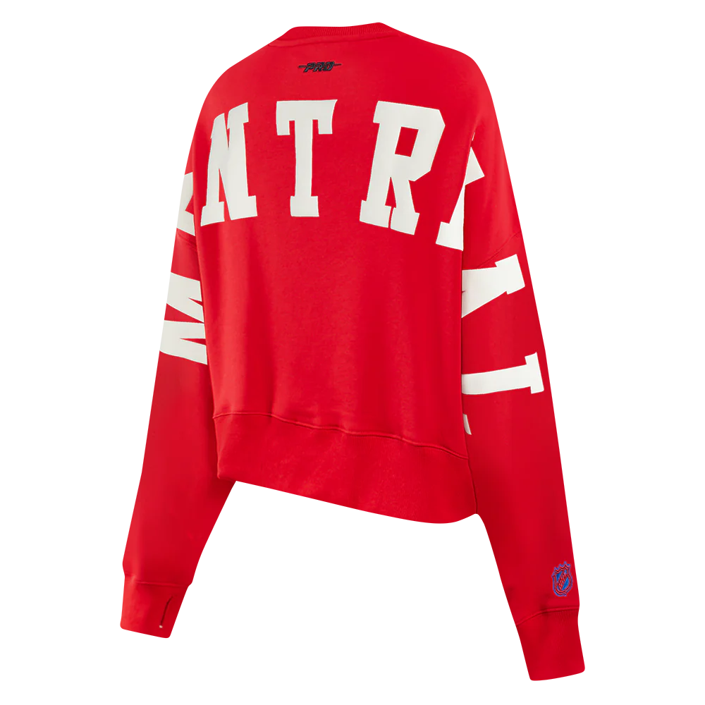 NHL MONTRÉAL CANADIENS WINGSPAN WOMEN'S FLC CREWNECK (RED) - Image 6