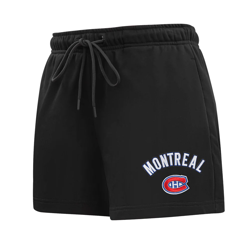 NHL MONTRÉAL CANADIENS CLASSIC WOMEN'S FLEECE SHORT (BLACK)